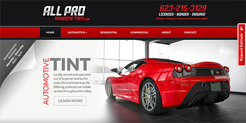 Window Tint Website